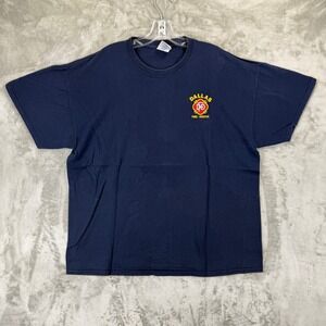 VTG Gildan Dallas Fire Rescue Engine 26 West Oak Cliff Raccoon T-Shirt Mens XL